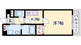 ネオクオーツ神屋壱番館の物件間取画像